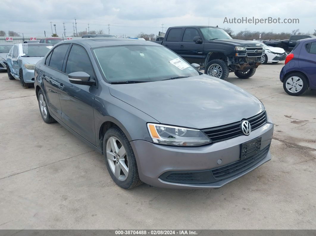 2012 Volkswagen Jetta 2.0l Tdi Gray vin: 3VWLL7AJ5CM386451