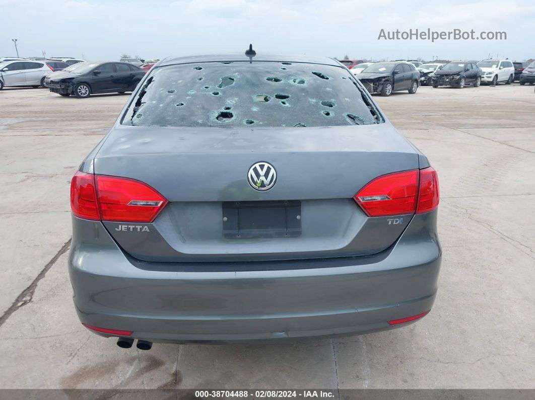 2012 Volkswagen Jetta 2.0l Tdi Gray vin: 3VWLL7AJ5CM386451