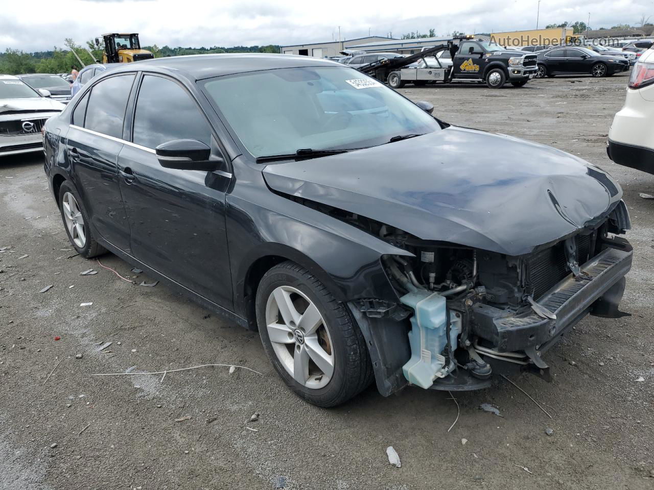 2013 Volkswagen Jetta Tdi Black vin: 3VWLL7AJ5DM204846