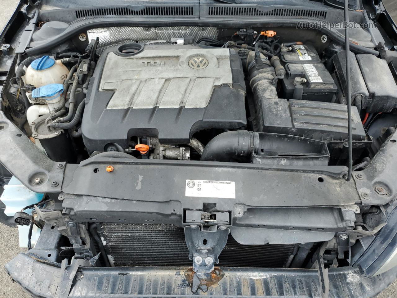 2013 Volkswagen Jetta Tdi Черный vin: 3VWLL7AJ5DM204846