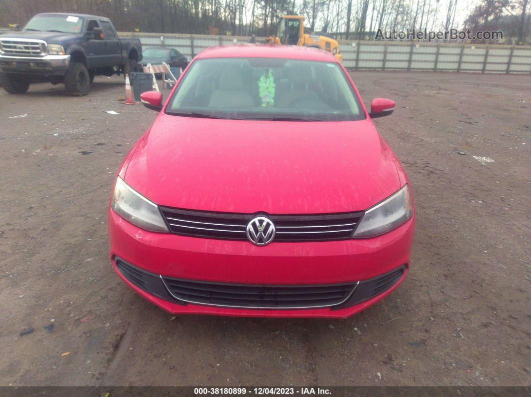 2013 Volkswagen Jetta 2.0l Tdi Red vin: 3VWLL7AJ5DM247339