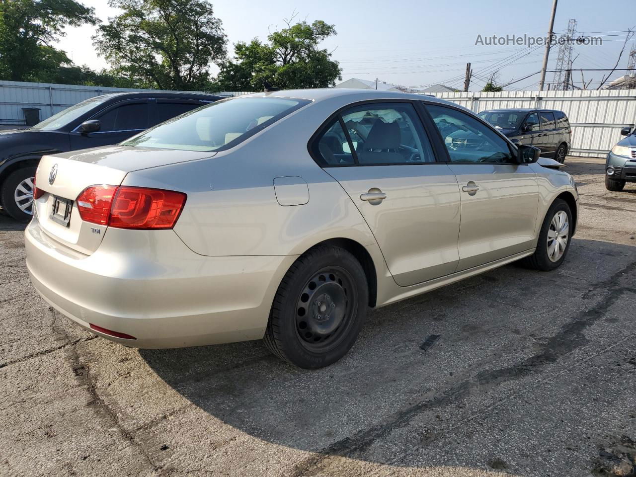 2014 Volkswagen Jetta Tdi Beige vin: 3VWLL7AJ5EM309288