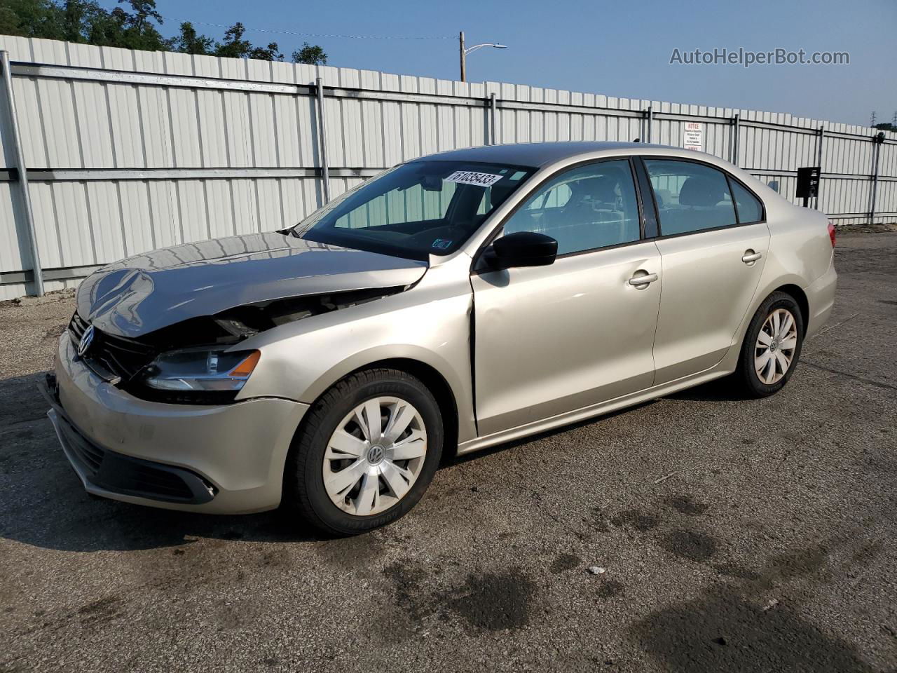 2014 Volkswagen Jetta Tdi Beige vin: 3VWLL7AJ5EM309288