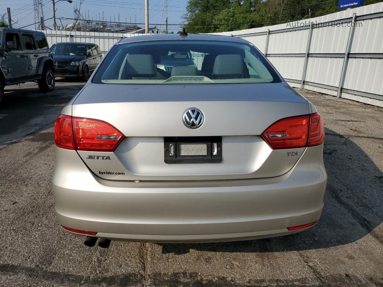 2014 Volkswagen Jetta Tdi Beige vin: 3VWLL7AJ5EM309288