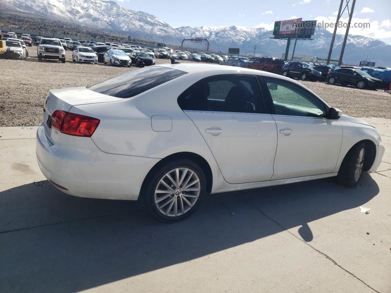 2014 Volkswagen Jetta Tdi White vin: 3VWLL7AJ5EM414199