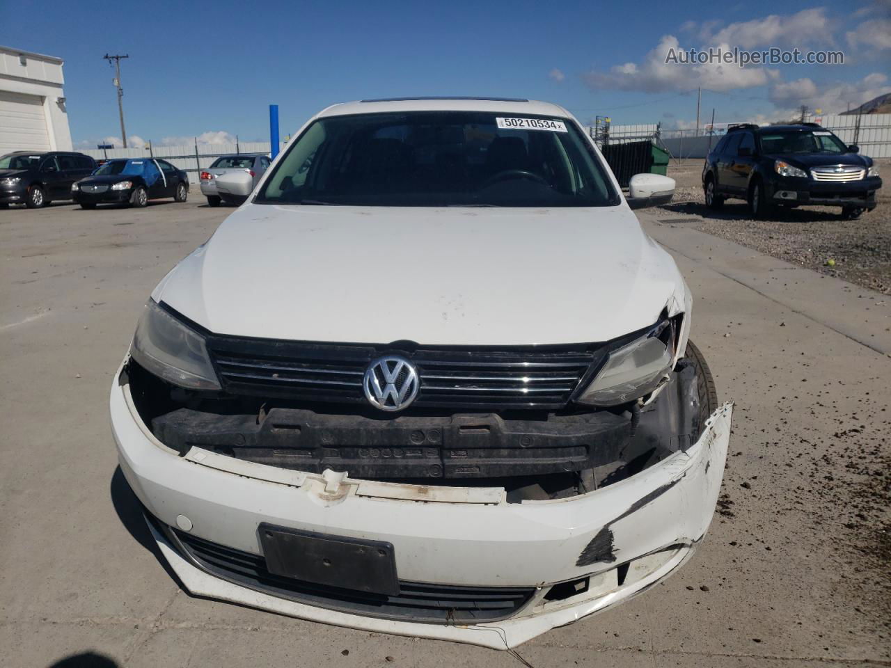 2014 Volkswagen Jetta Tdi White vin: 3VWLL7AJ5EM414199