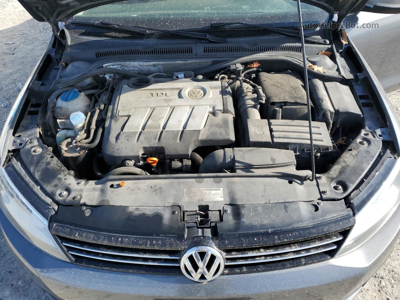 2011 Volkswagen Jetta Tdi Gray vin: 3VWLL7AJ6BM085766