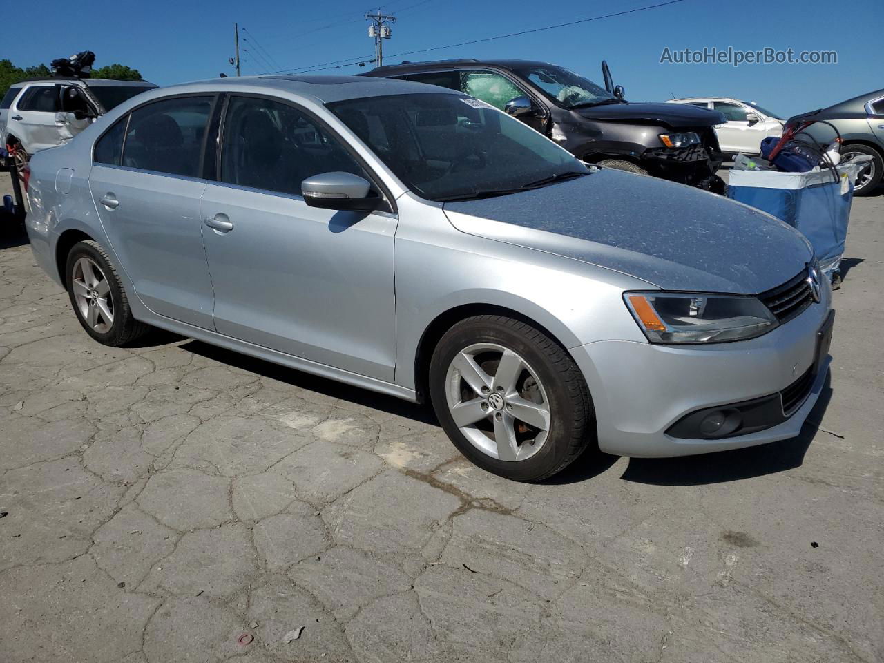 2011 Volkswagen Jetta Tdi Silver vin: 3VWLL7AJ6BM125652