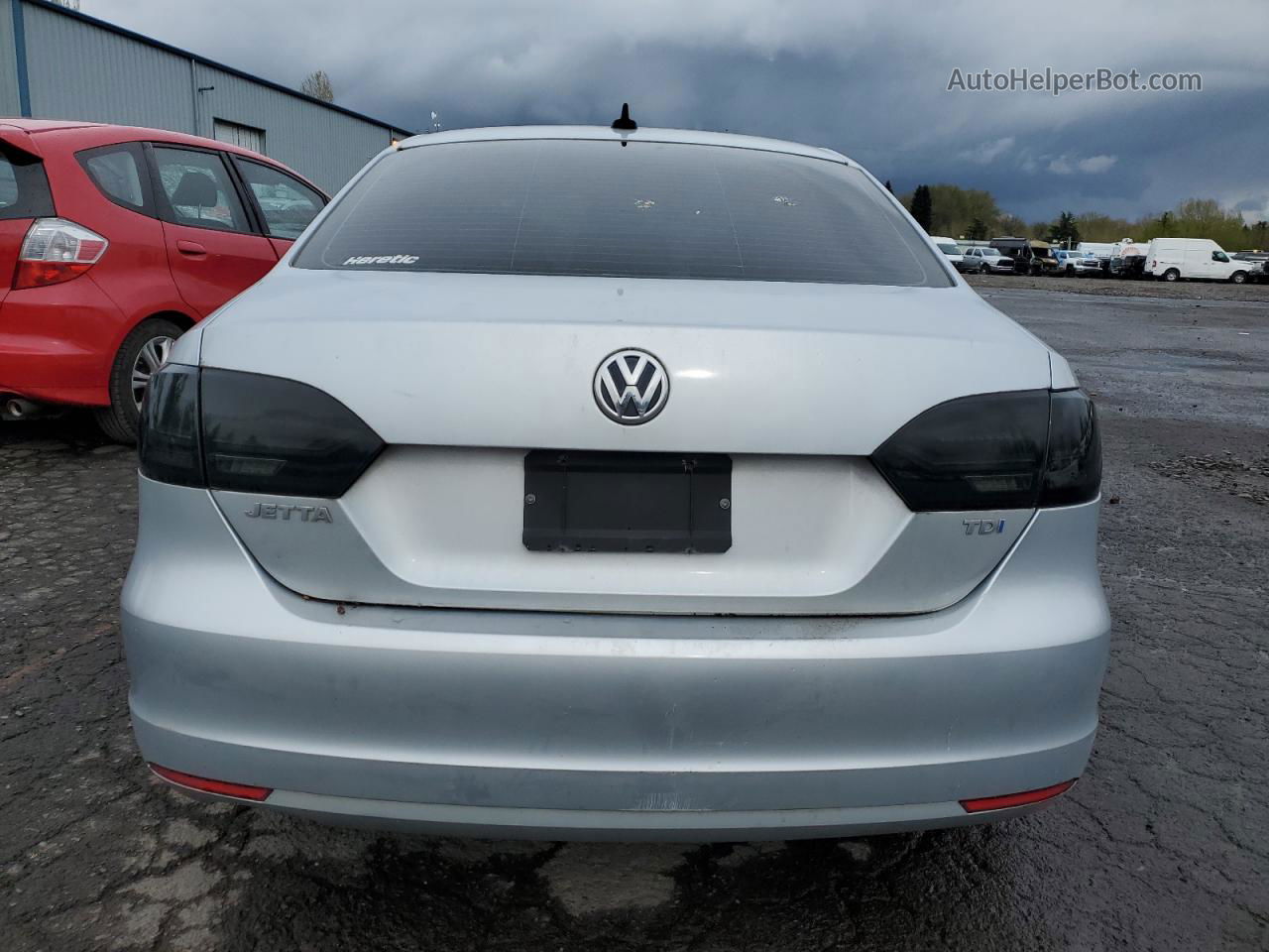 2012 Volkswagen Jetta Tdi Silver vin: 3VWLL7AJ6CM315971