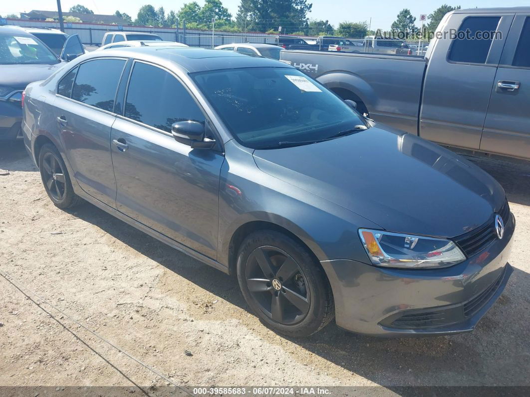 2012 Volkswagen Jetta 2.0l Tdi Gray vin: 3VWLL7AJ6CM338022