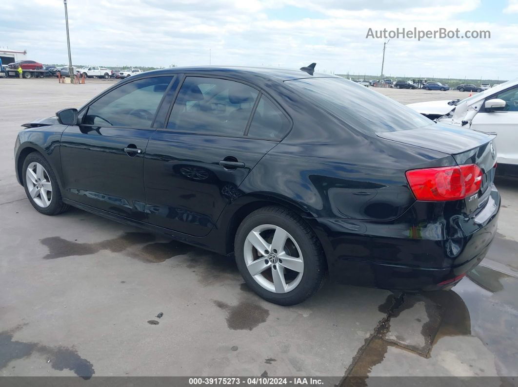 2012 Volkswagen Jetta 2.0l Tdi Black vin: 3VWLL7AJ6CM388595