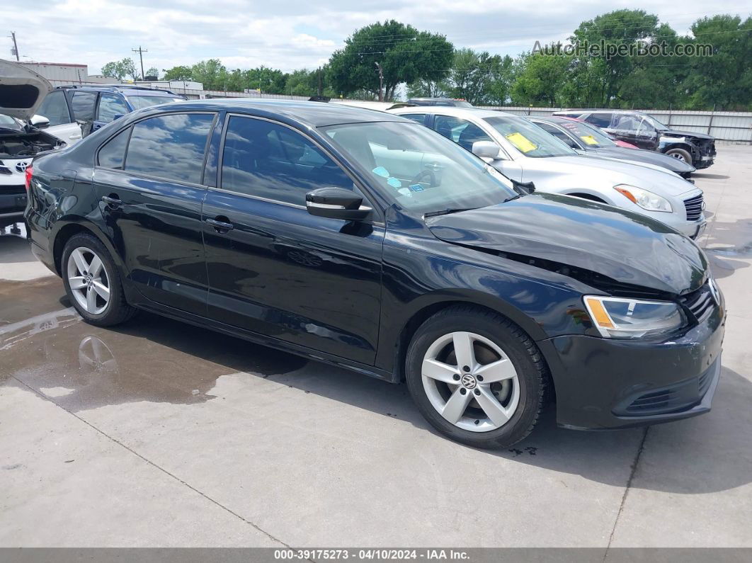 2012 Volkswagen Jetta 2.0l Tdi Black vin: 3VWLL7AJ6CM388595