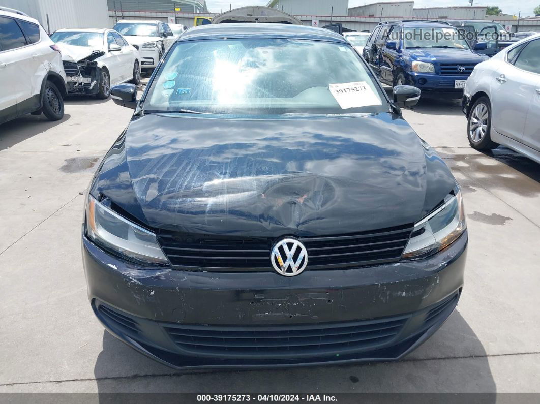 2012 Volkswagen Jetta 2.0l Tdi Black vin: 3VWLL7AJ6CM388595