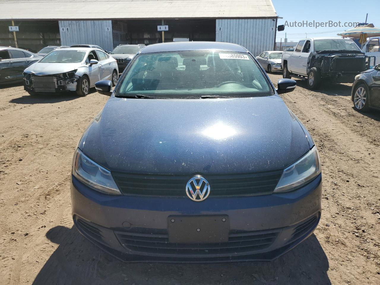 2012 Volkswagen Jetta Tdi Синий vin: 3VWLL7AJ6CM402575