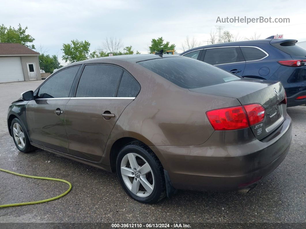 2012 Volkswagen Jetta 2.0l Tdi Brown vin: 3VWLL7AJ6CM405296