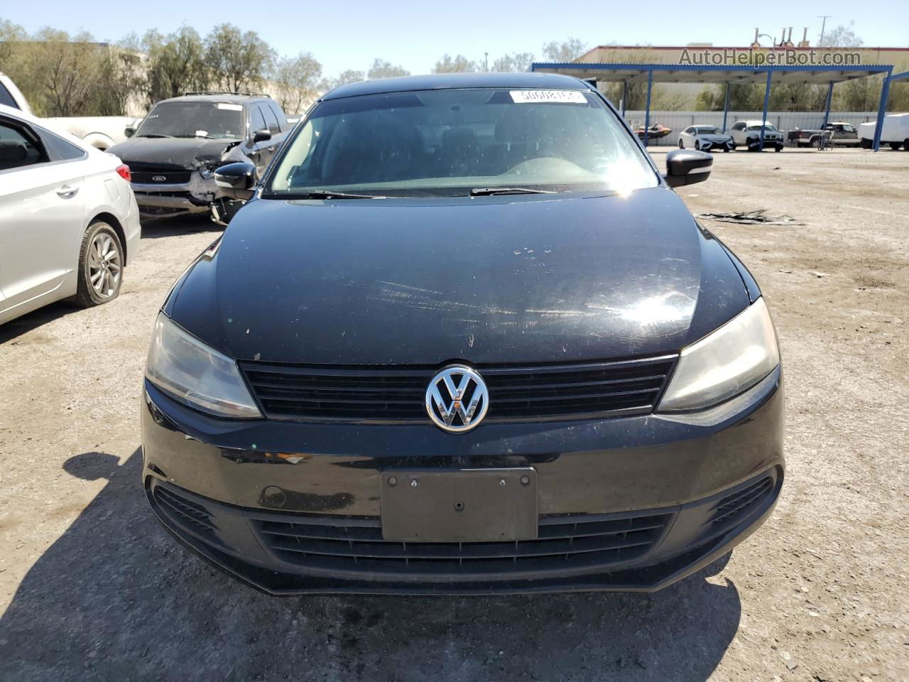 2012 Volkswagen Jetta Tdi Black vin: 3VWLL7AJ6CM425614