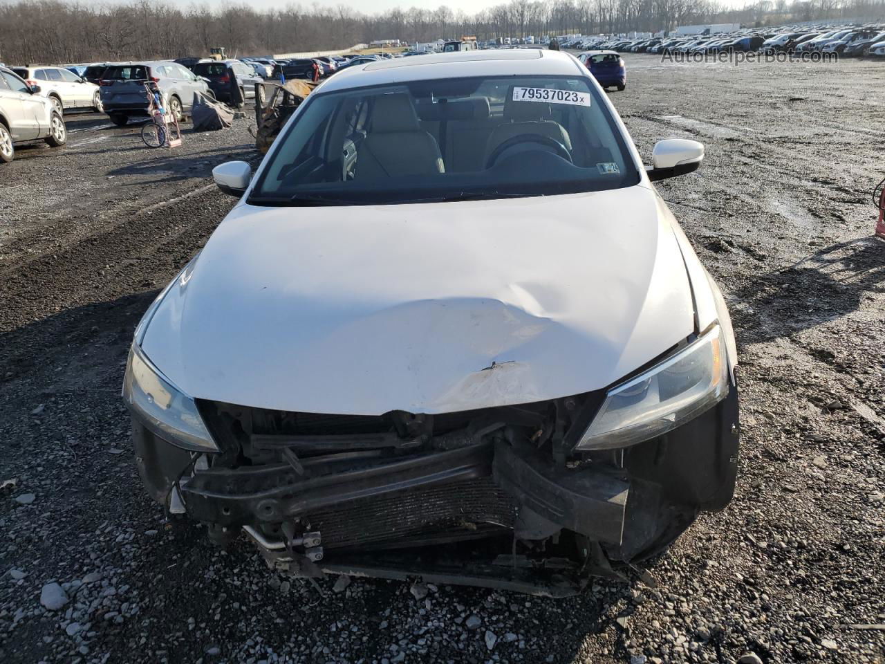 2013 Volkswagen Jetta Tdi White vin: 3VWLL7AJ6DM356523