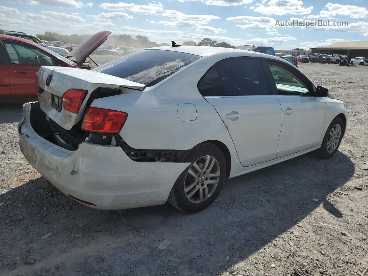 2014 Volkswagen Jetta Tdi White vin: 3VWLL7AJ6EM310451