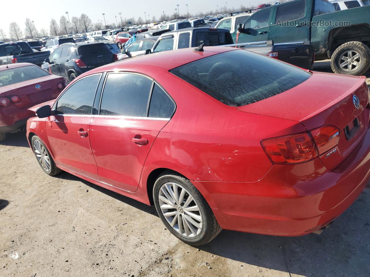 2014 Volkswagen Jetta Tdi Red vin: 3VWLL7AJ6EM437703