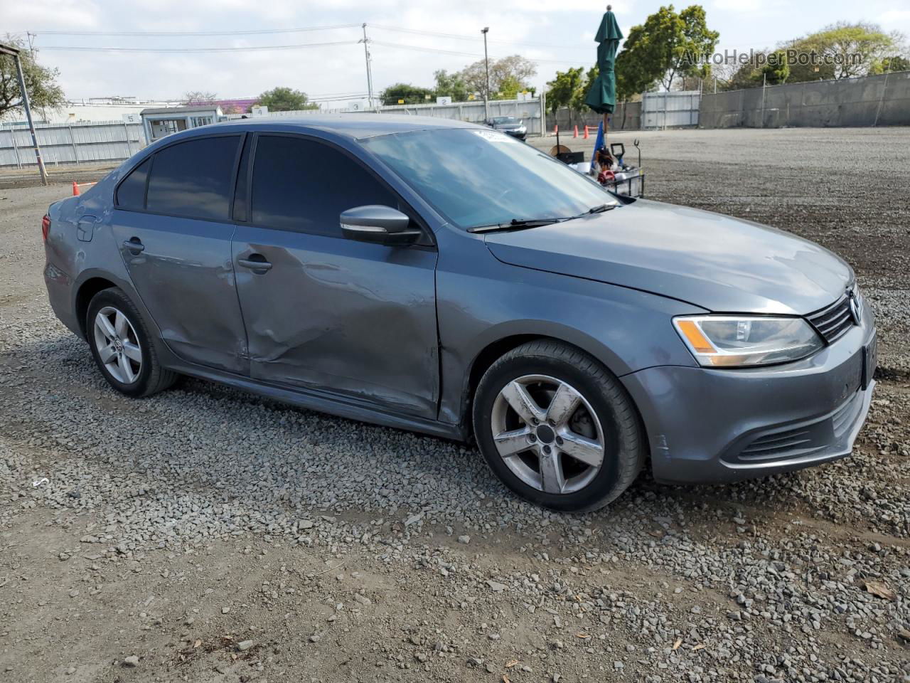 2011 Volkswagen Jetta Tdi Gray vin: 3VWLL7AJ7BM079720