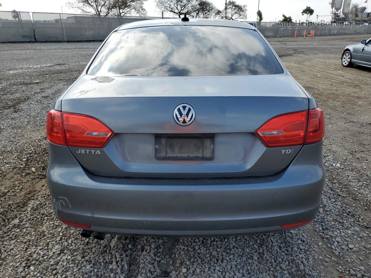 2011 Volkswagen Jetta Tdi Gray vin: 3VWLL7AJ7BM079720