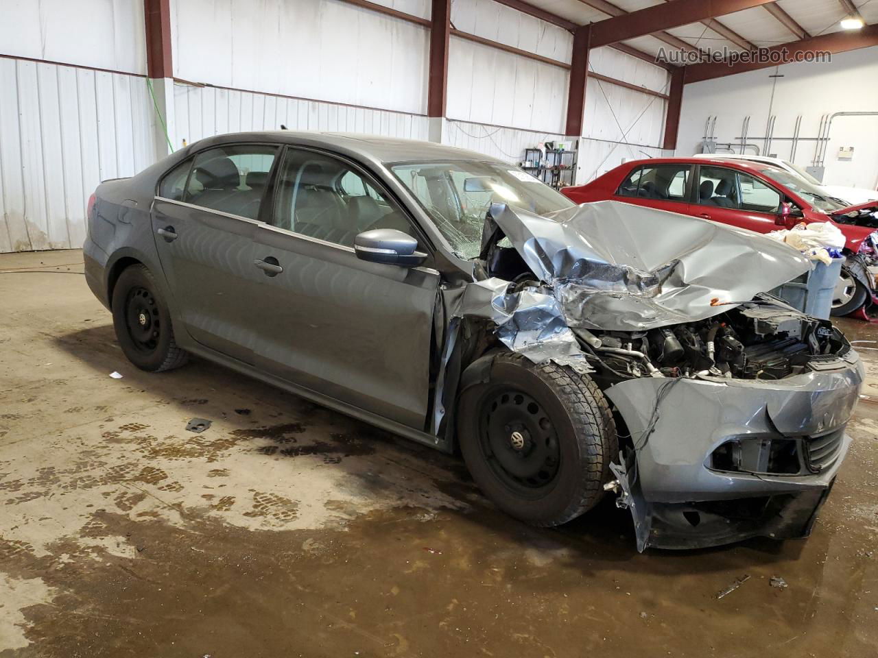 2012 Volkswagen Jetta Tdi Gray vin: 3VWLL7AJ7CM336456