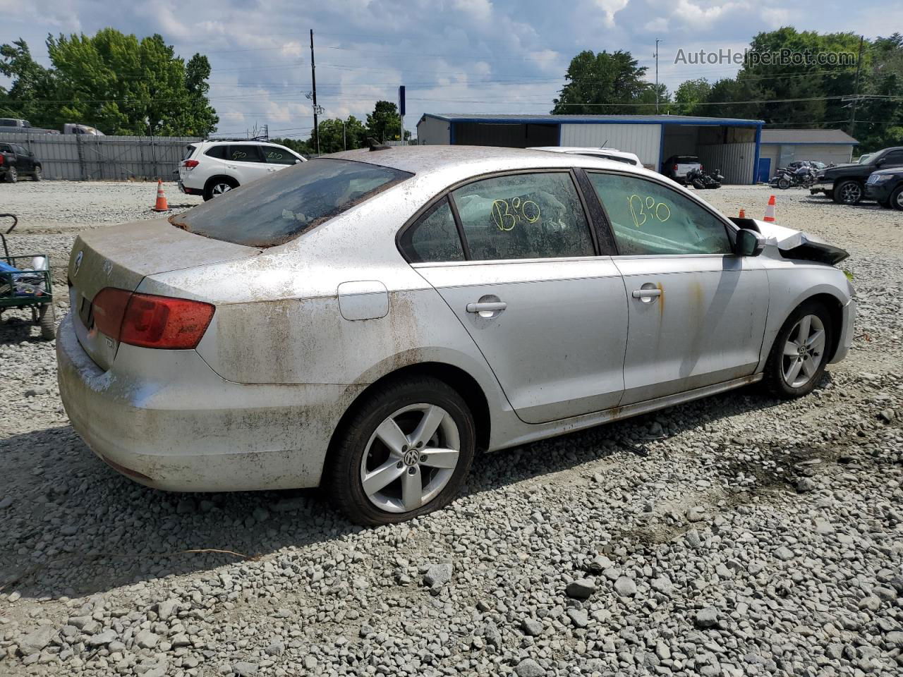 2013 Volkswagen Jetta Tdi Silver vin: 3VWLL7AJ7DM279807