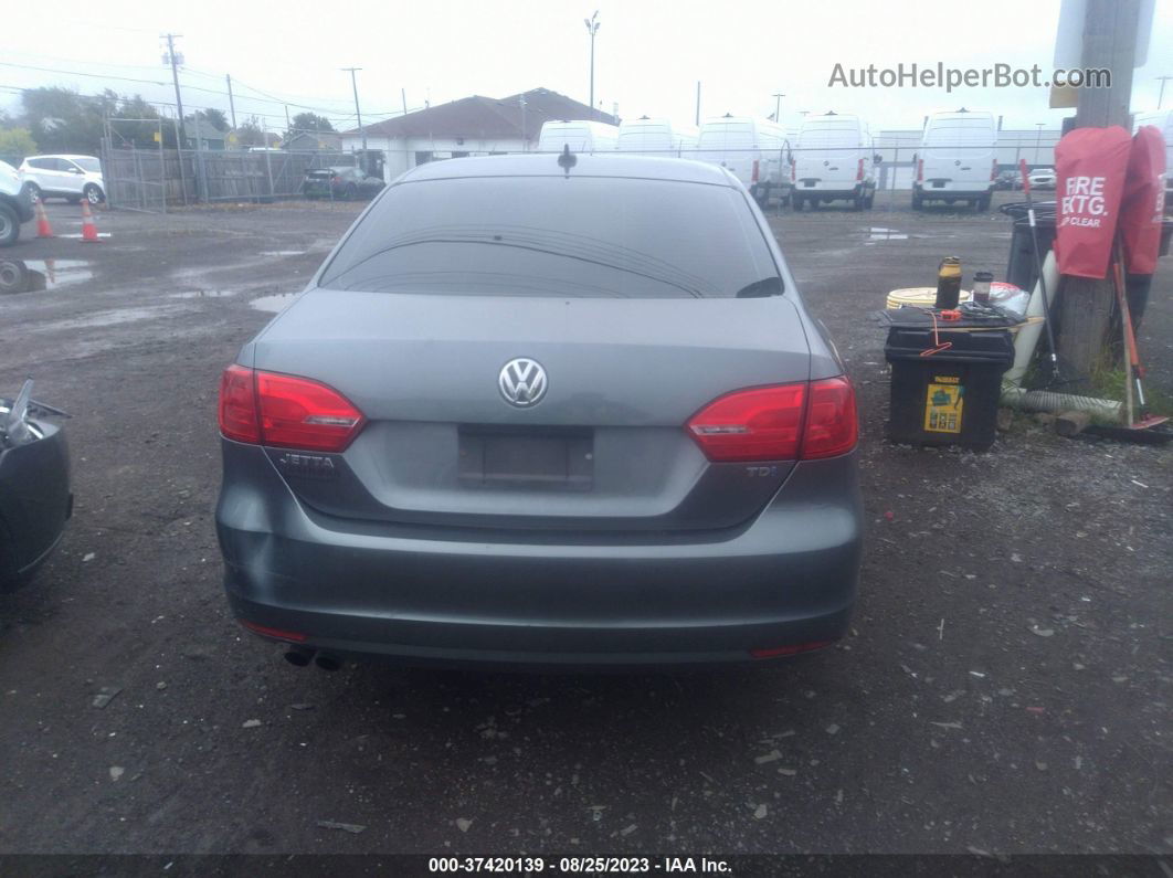 2013 Volkswagen Jetta Sedan Tdi Gray vin: 3VWLL7AJ7DM293559