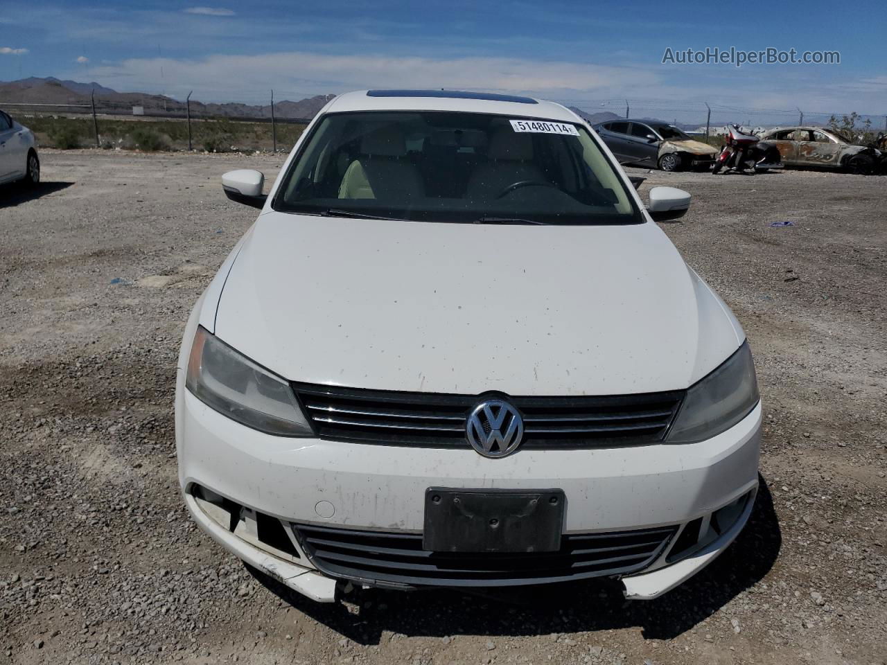 2013 Volkswagen Jetta Tdi White vin: 3VWLL7AJ7DM357860