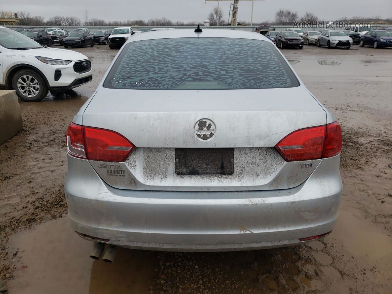 2013 Volkswagen Jetta Tdi Серебряный vin: 3VWLL7AJ7DM390390