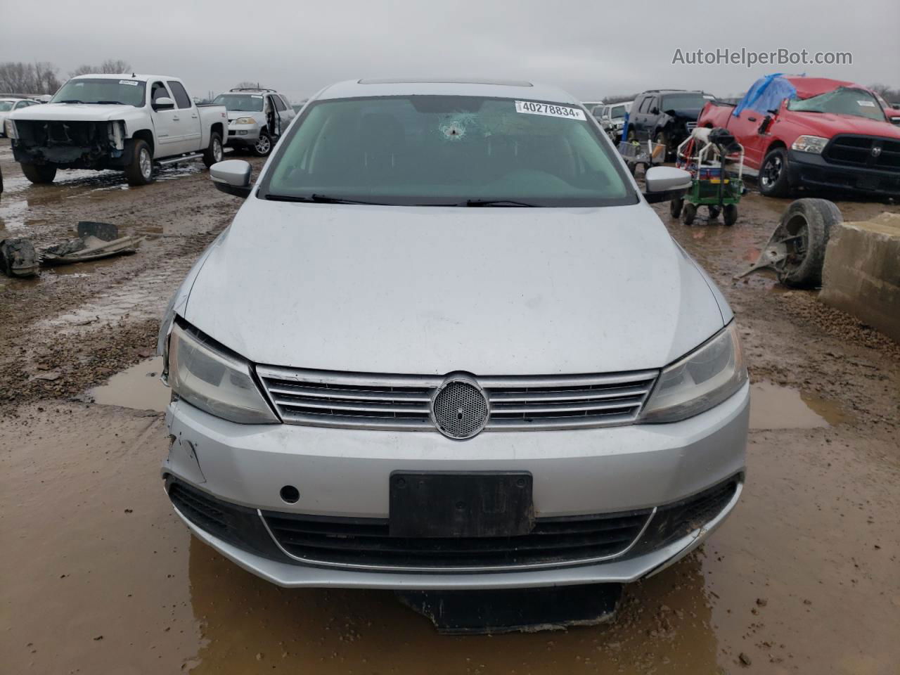 2013 Volkswagen Jetta Tdi Silver vin: 3VWLL7AJ7DM390390