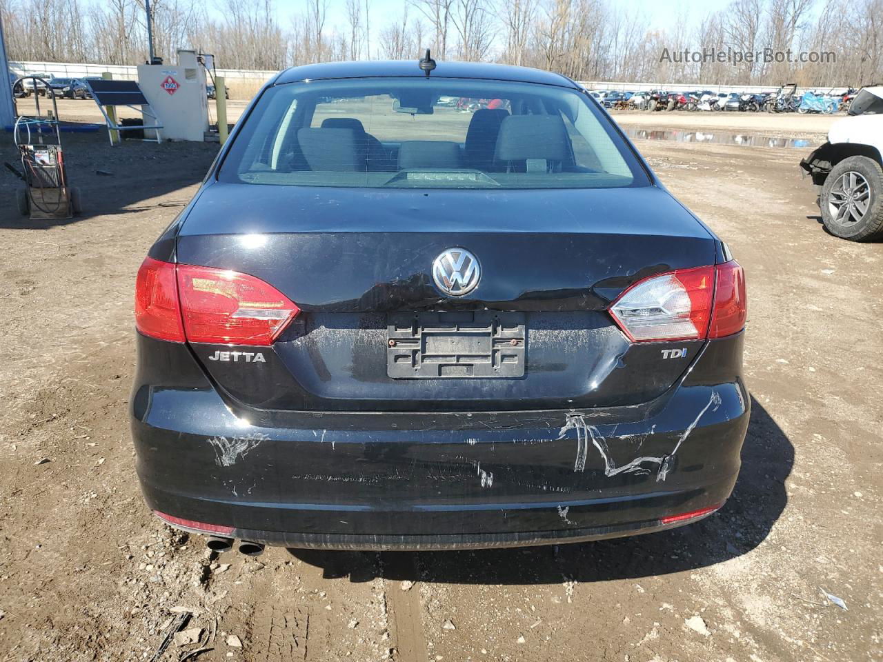 2014 Volkswagen Jetta Tdi Black vin: 3VWLL7AJ7EM331082