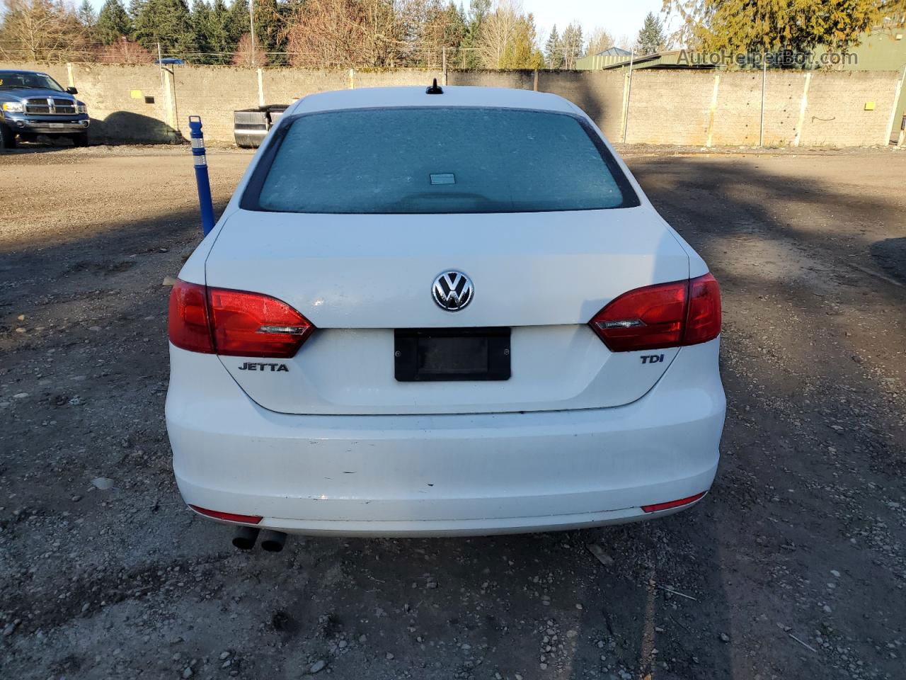 2014 Volkswagen Jetta Tdi White vin: 3VWLL7AJ7EM411577