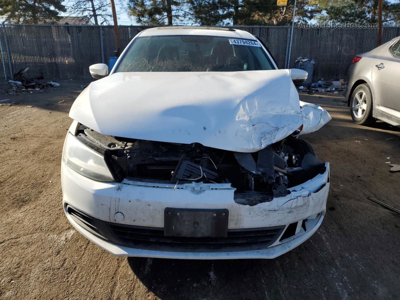 2012 Volkswagen Jetta Tdi White vin: 3VWLL7AJ8CM391031