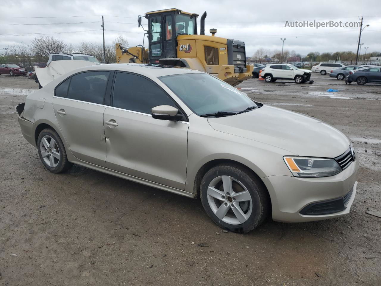 2013 Volkswagen Jetta Tdi Silver vin: 3VWLL7AJ8DM228476