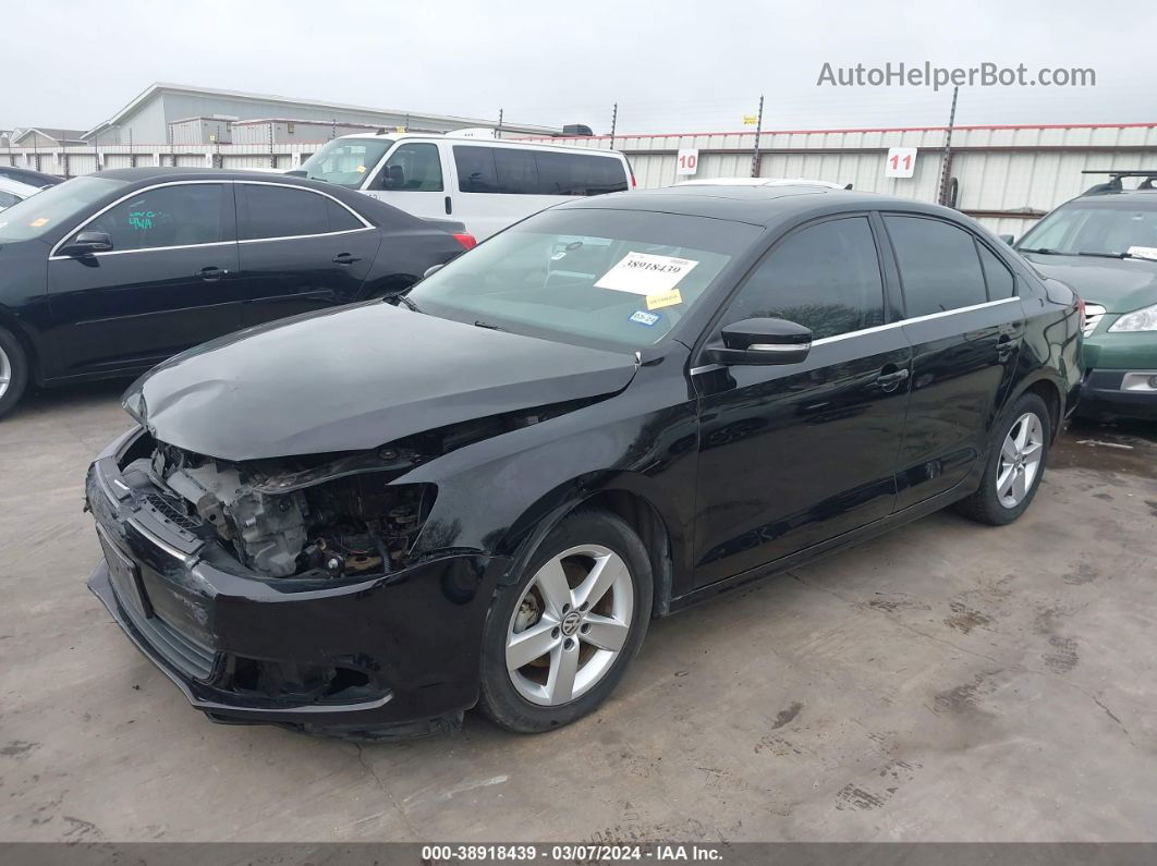 2013 Volkswagen Jetta 2.0l Tdi Black vin: 3VWLL7AJ8DM373775