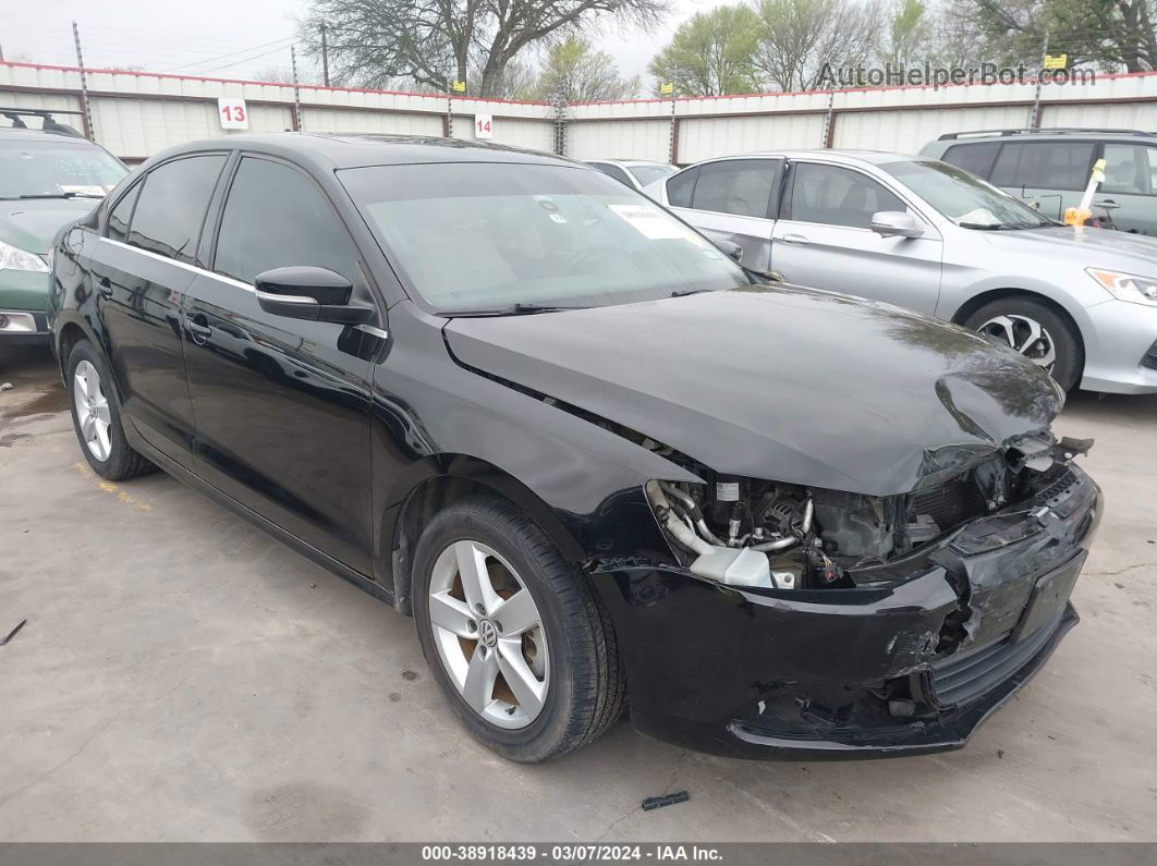 2013 Volkswagen Jetta 2.0l Tdi Black vin: 3VWLL7AJ8DM373775