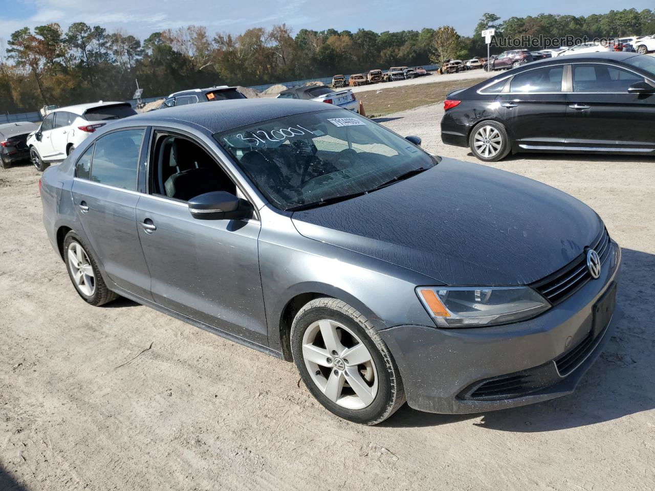 2013 Volkswagen Jetta Tdi Gray vin: 3VWLL7AJ8DM398420