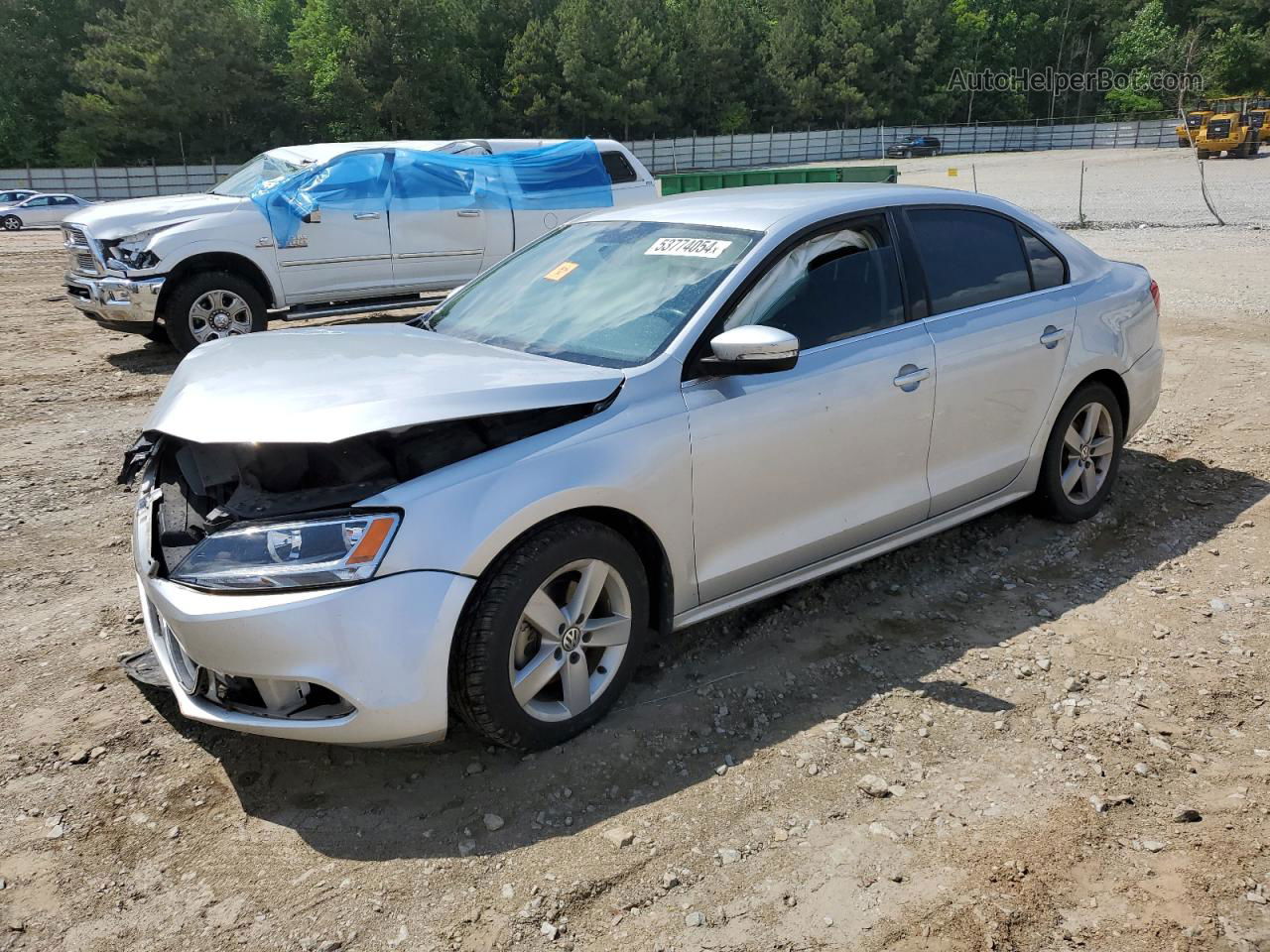 2014 Volkswagen Jetta Tdi Silver vin: 3VWLL7AJ8EM279493