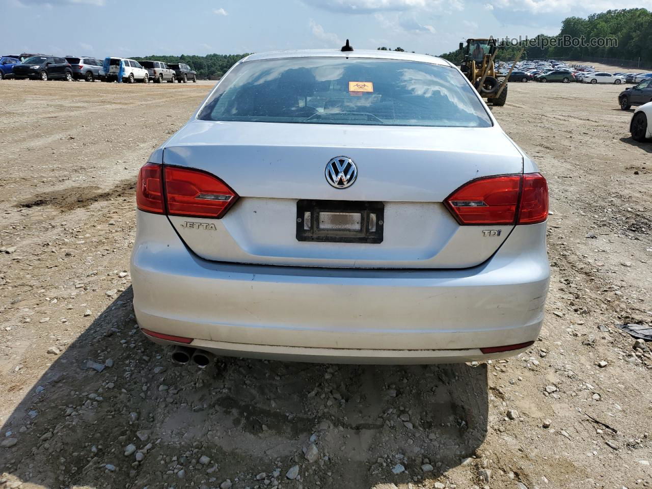 2014 Volkswagen Jetta Tdi Silver vin: 3VWLL7AJ8EM279493