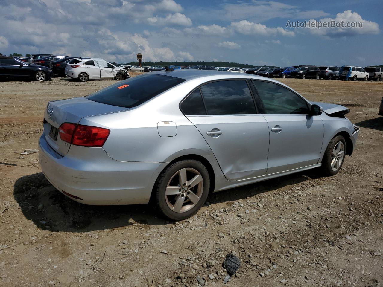 2014 Volkswagen Jetta Tdi Silver vin: 3VWLL7AJ8EM279493