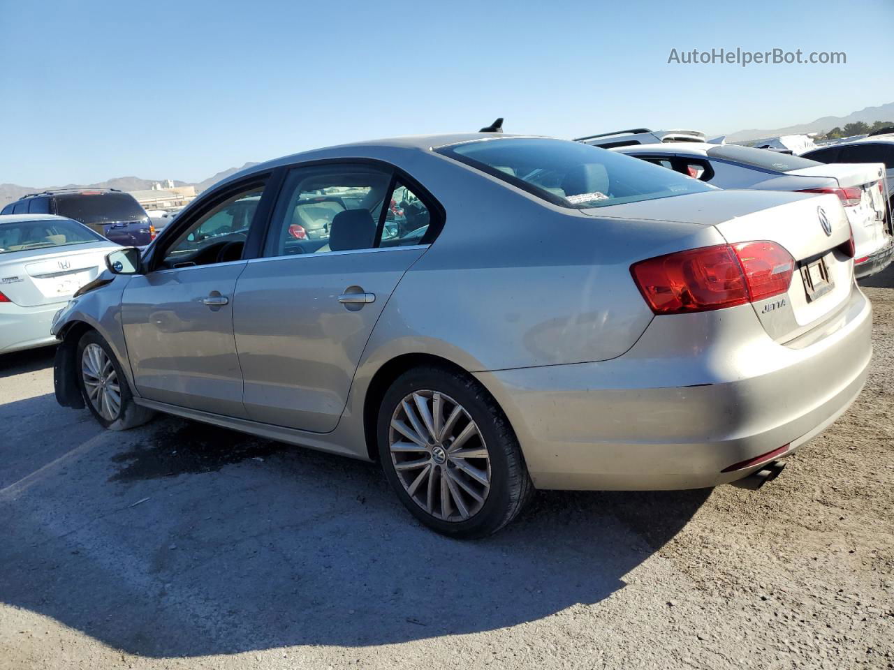 2014 Volkswagen Jetta Tdi Silver vin: 3VWLL7AJ8EM289926