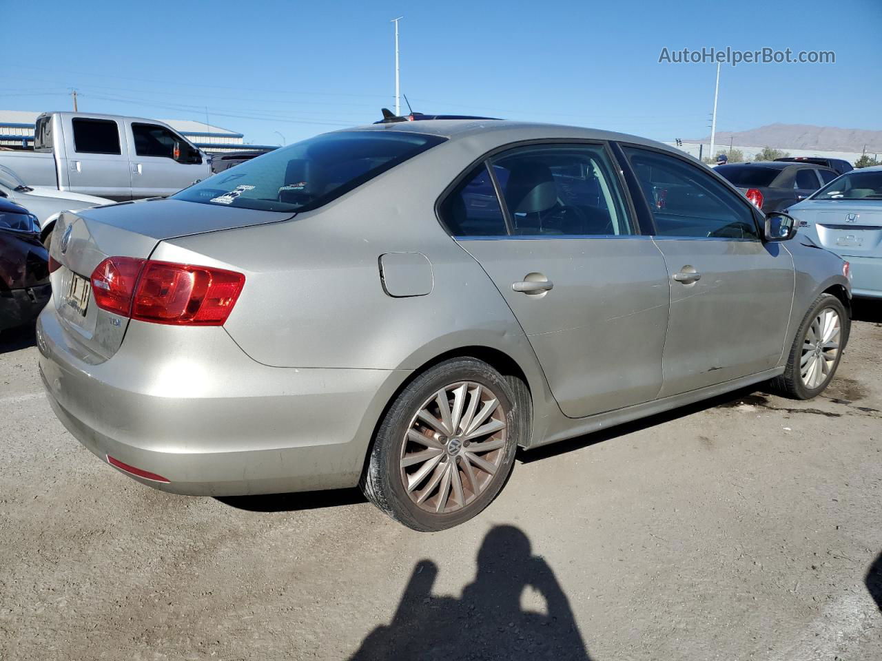 2014 Volkswagen Jetta Tdi Silver vin: 3VWLL7AJ8EM289926