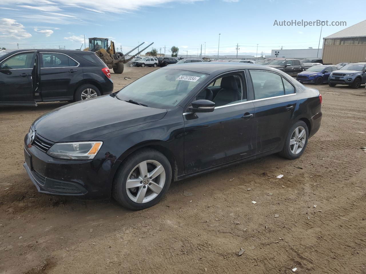 2014 Volkswagen Jetta Tdi Black vin: 3VWLL7AJ8EM373048