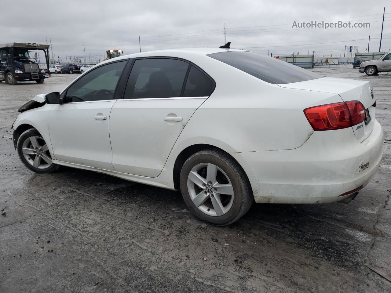 2014 Volkswagen Jetta Tdi Белый vin: 3VWLL7AJ8EM435497