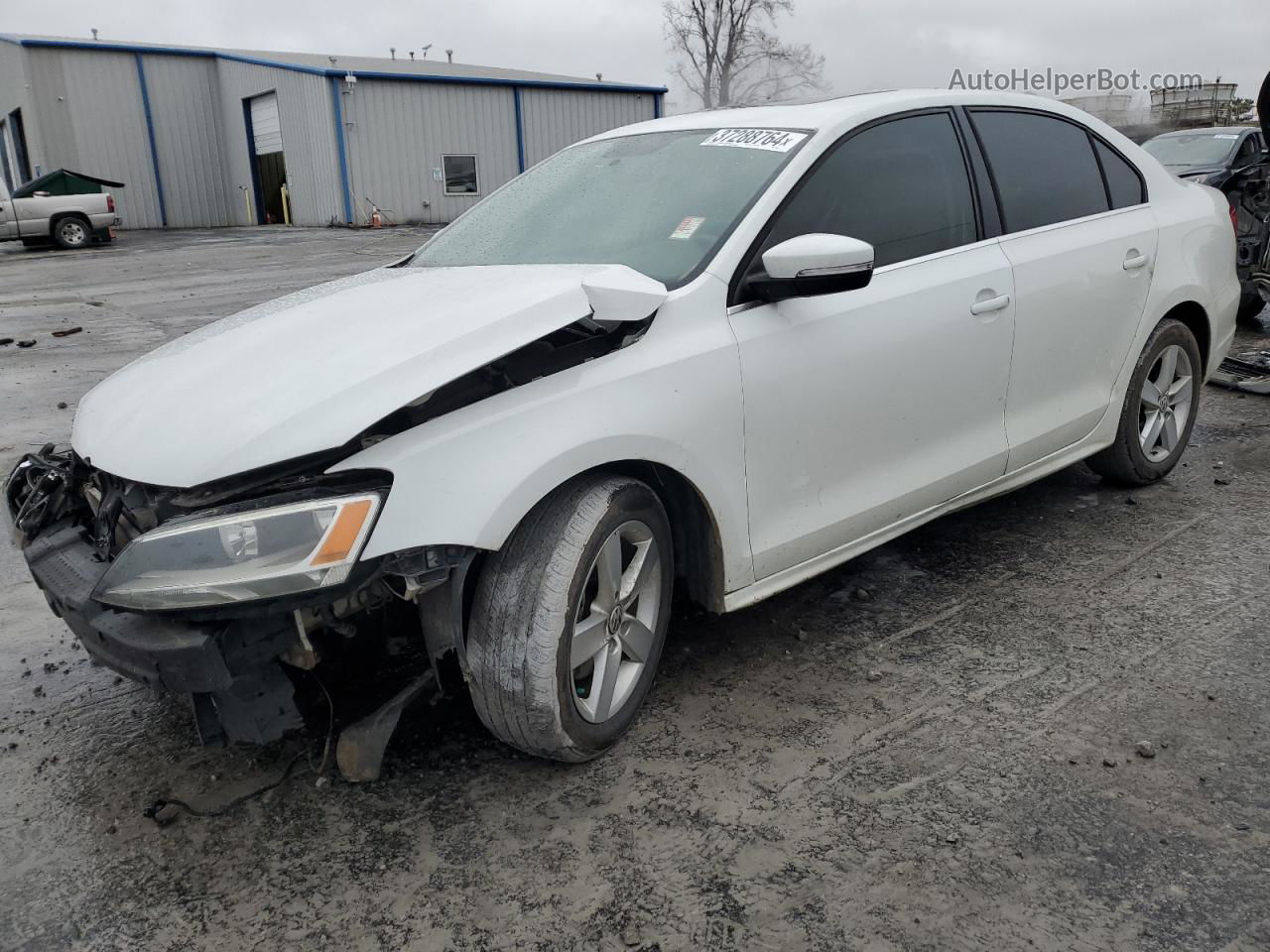 2014 Volkswagen Jetta Tdi White vin: 3VWLL7AJ8EM435497