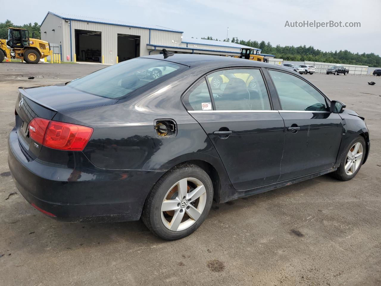 2011 Volkswagen Jetta Tdi Black vin: 3VWLL7AJ9BM036397