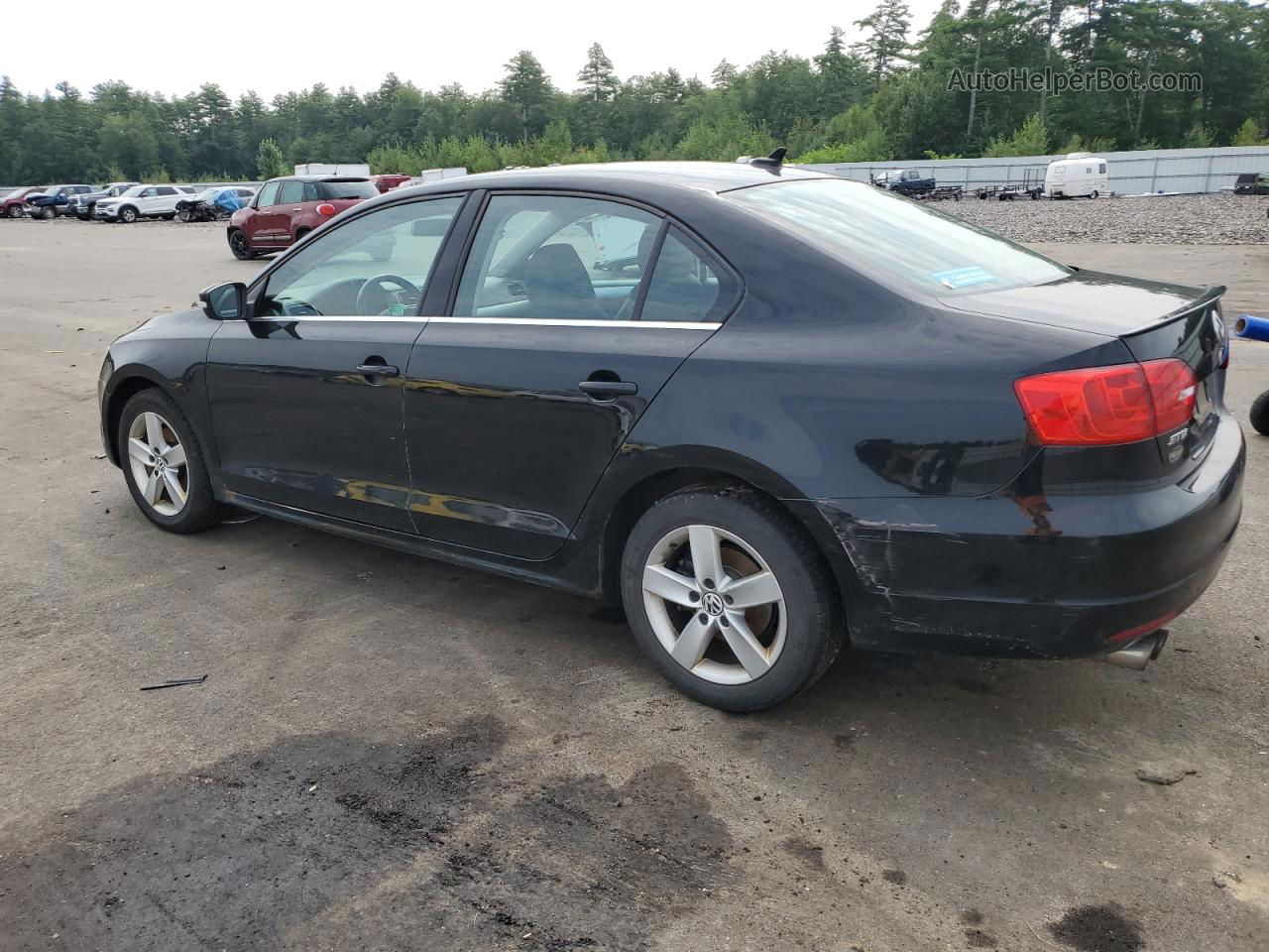 2011 Volkswagen Jetta Tdi Black vin: 3VWLL7AJ9BM036397