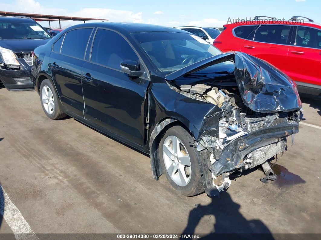 2011 Volkswagen Jetta 2.0l Tdi Black vin: 3VWLL7AJ9BM070775