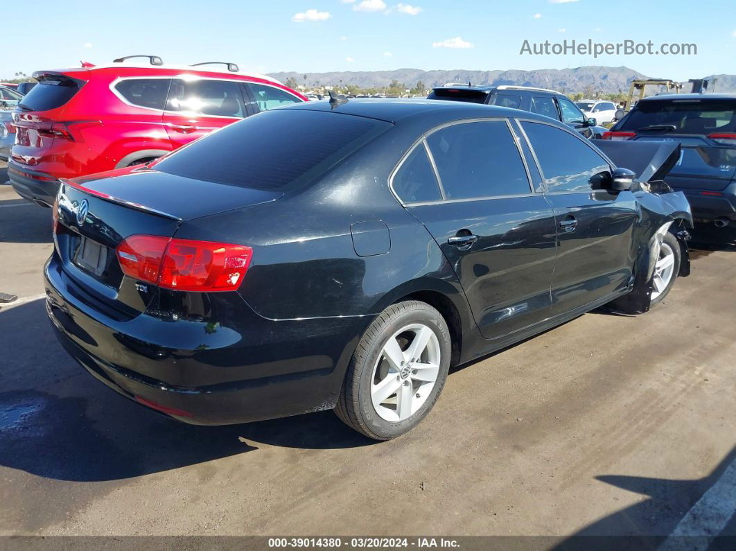 2011 Volkswagen Jetta 2.0l Tdi Black vin: 3VWLL7AJ9BM070775